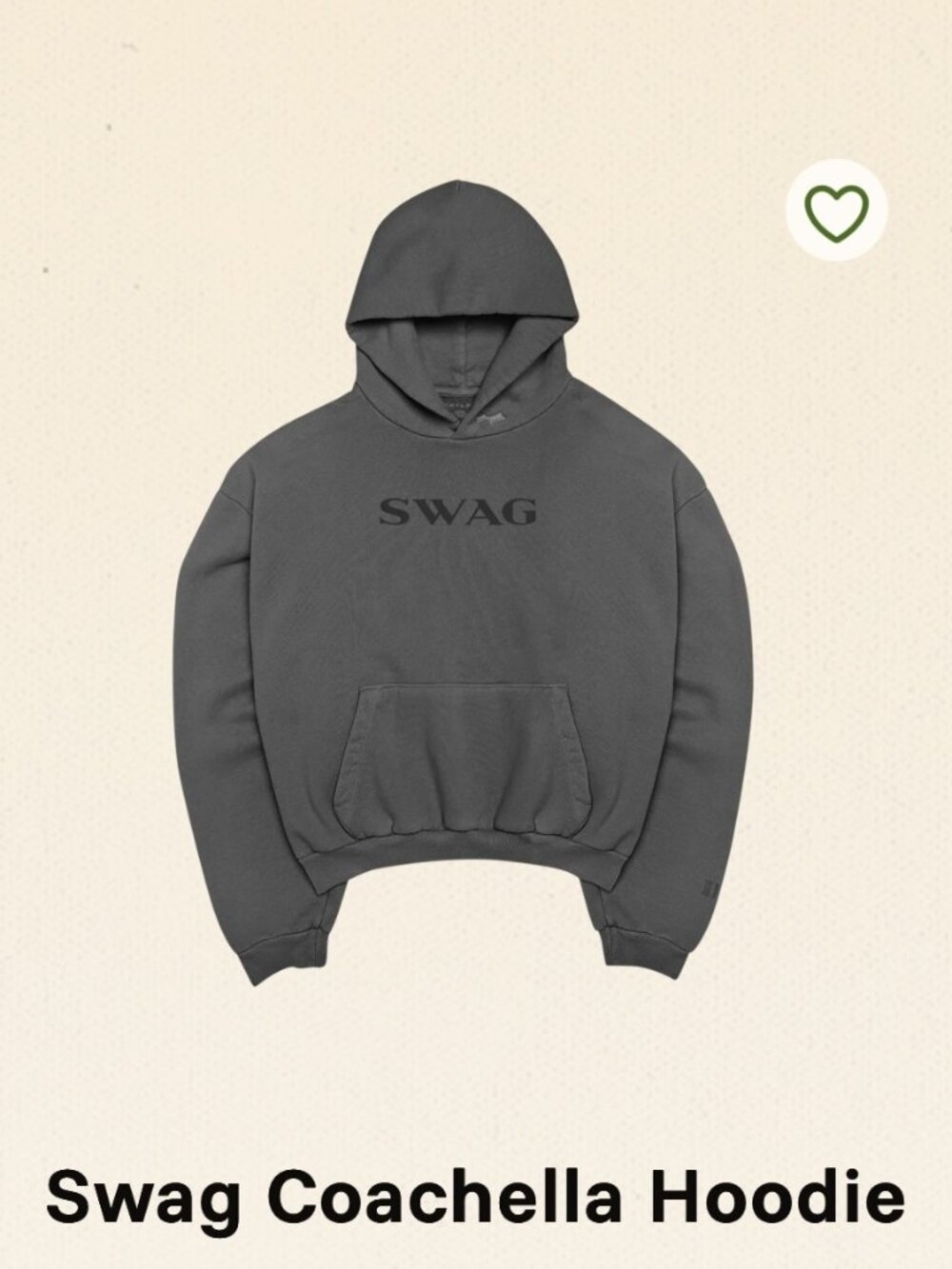 SKYLRK Justin Bieber Coachella 2026 SWAG Pullover Hoodie Large Black